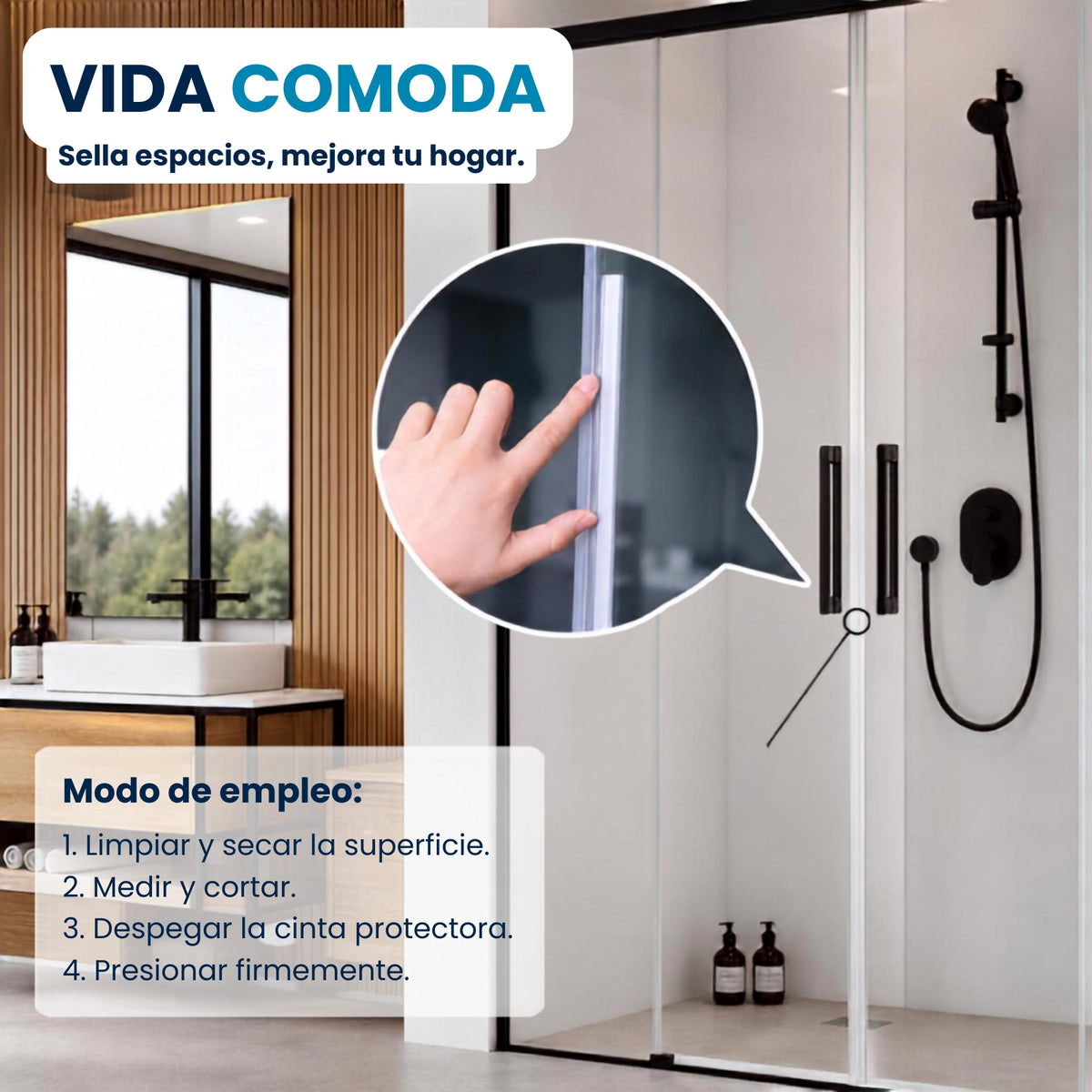 Gloon Burlete autoadhesivo premium