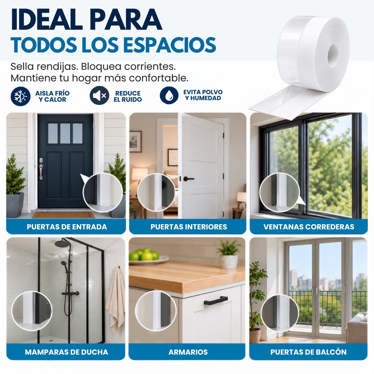 Gloon Burlete autoadhesivo premium