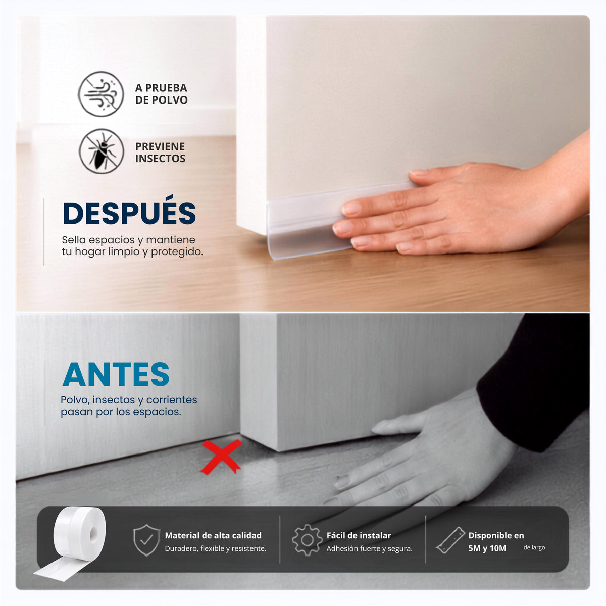 Gloon Burlete autoadhesivo premium