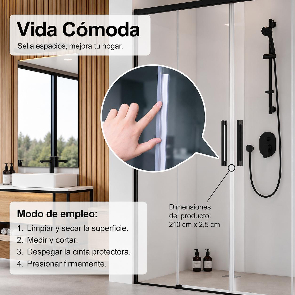 Gloon Burlete autoadhesivo premium
